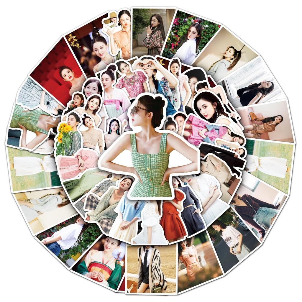 50 Gulina Zha Trendy Star Hand-Painted Stickers for Notebooks, Planners, Suitcases, and More
