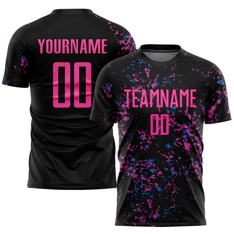 New Fashion Custom Name Team Soccer Football Jersey Player Logo Streetwear Drop Shipping 3DPrint Summer Men Tshirt Harajuku Tops