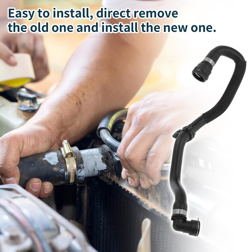 TUCKBOLD Motorkühler Kühlerschlauch, Schwarz, Gute Abdichtung, Teilenummer LR000943, für Land Rover Discovery Sport 2015-2024 (1 Stück)