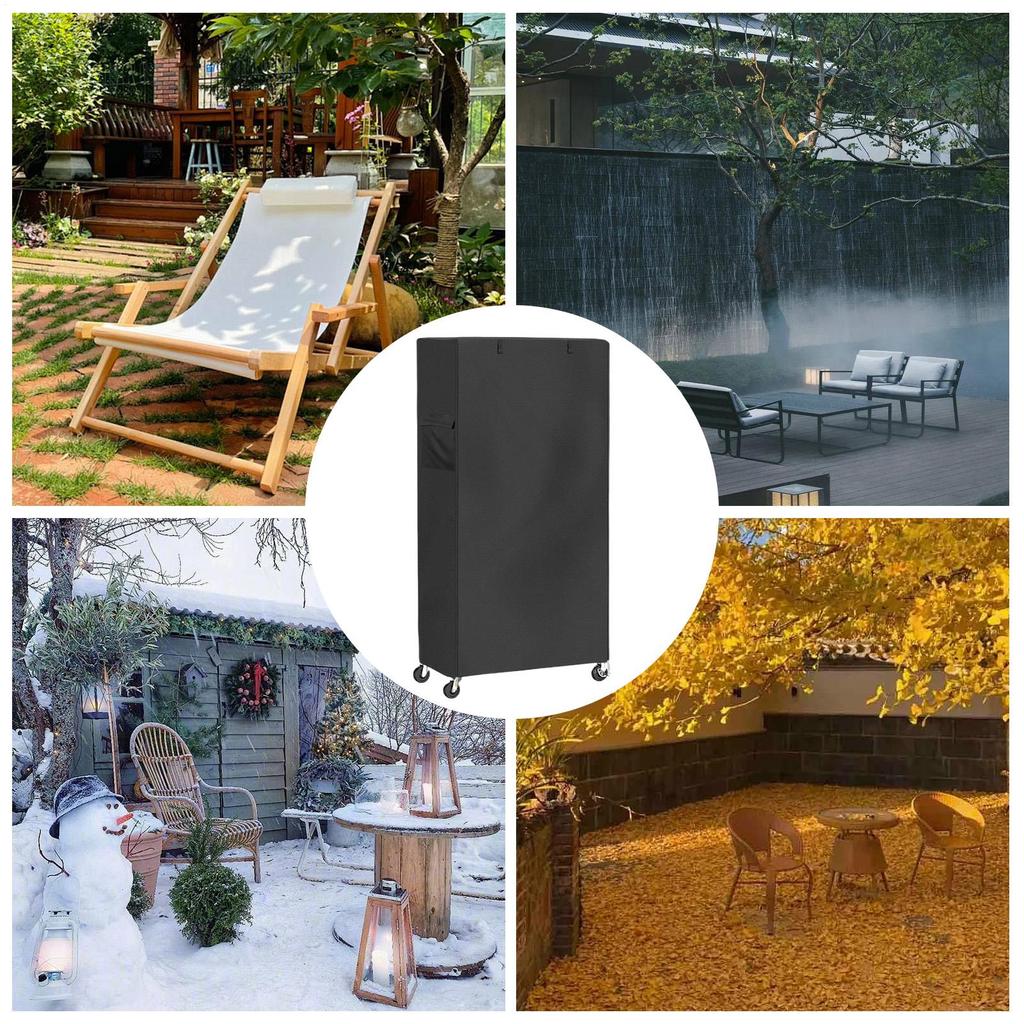 Aterproof Shelf Cover Black Dust Cover Waterproof Shelf Protection Cover Garden Patio Furniture Protector Cabinet Protector