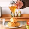 2/3Pcs Honey Dispenser One-handed Maple Syrup Dispensers With Stand Large Capacity BPA Free No Drip Handle Design Oil Dispenser