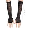 Halloween Gloves for Women Elegant Sun Protections Costume Long Glove Spiders Web Lace Gloves Cosplay Party Accessory