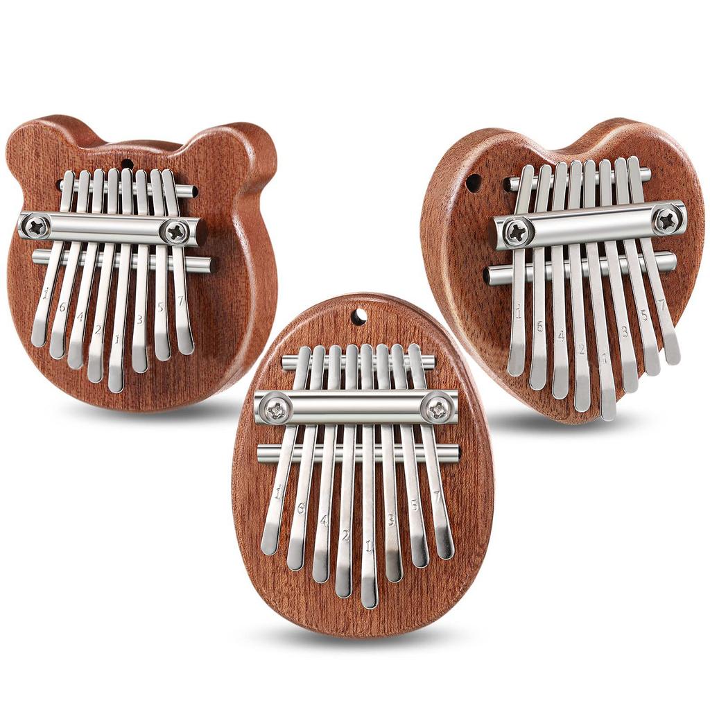 8 Key Mini Wooden Kalimba High Quality Exquisite Finger Thumb Piano Marimba Musical Good Accessory Pendant Gift
