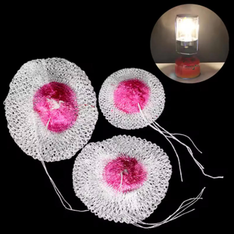 10PCS Outdoor Camping Gas Lantern Light Mantles Gauze Mesh Gas Lantern U-shap Mantle Kerosene Lamp Cover For Camping Accessories