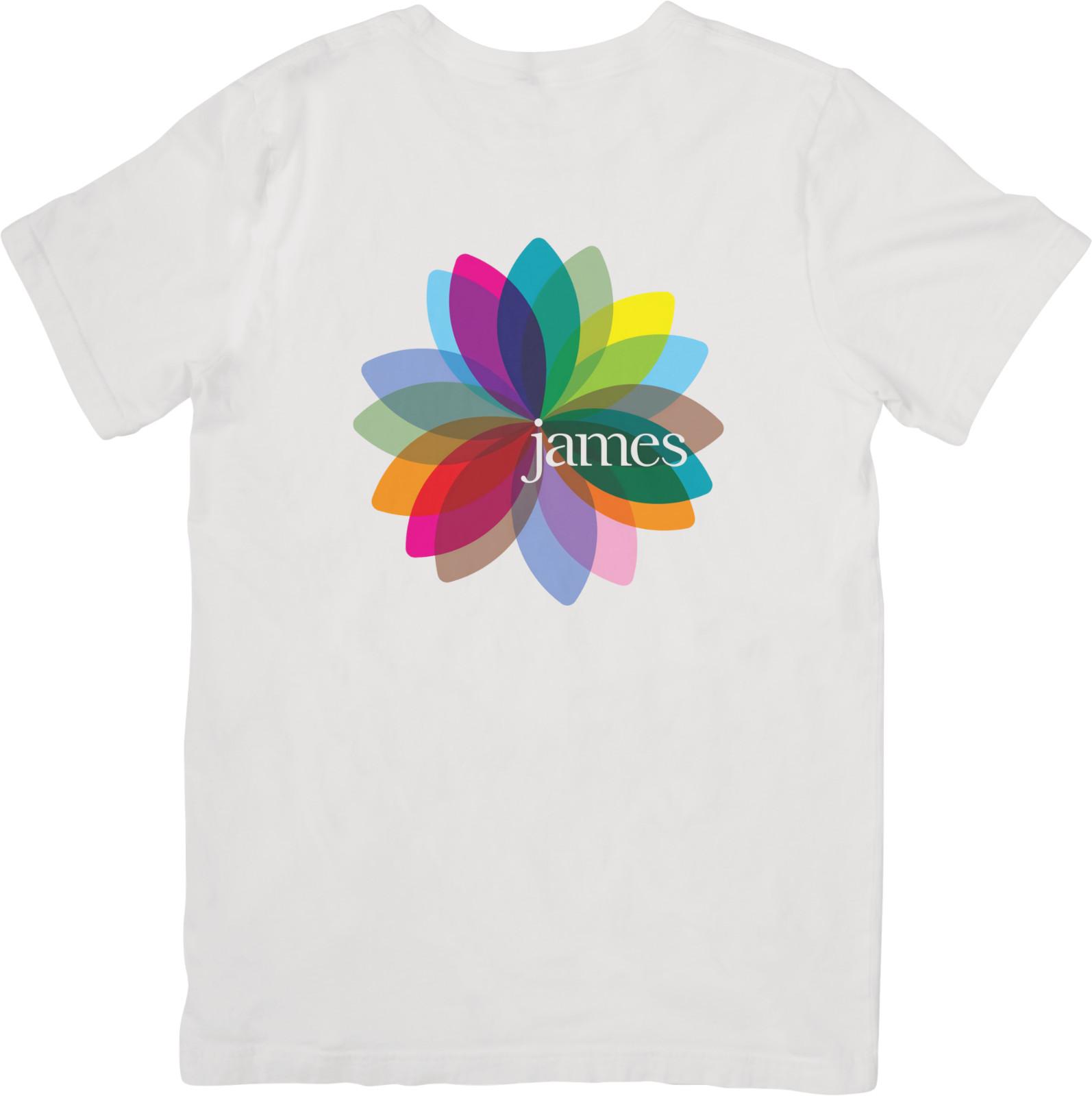 James Music Camiseta de Algodón de Calidad Blanca para Hombres y Mujeres. XXXL blue