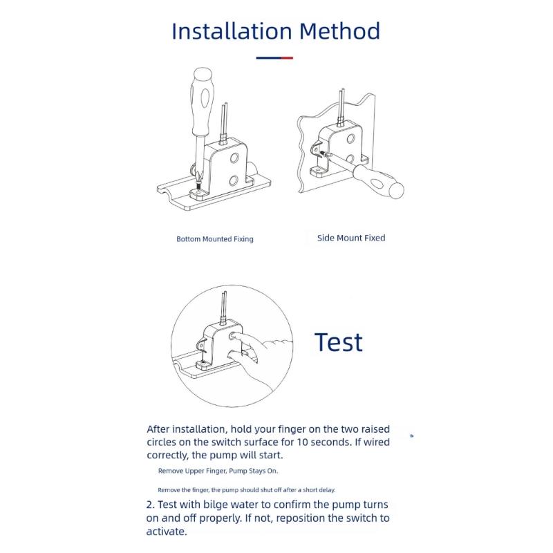 Bilge Pump Liquid Level Sensor Switches Marine Water Level Switches for Yacht Bilge Automation and Alarm Control Enduring