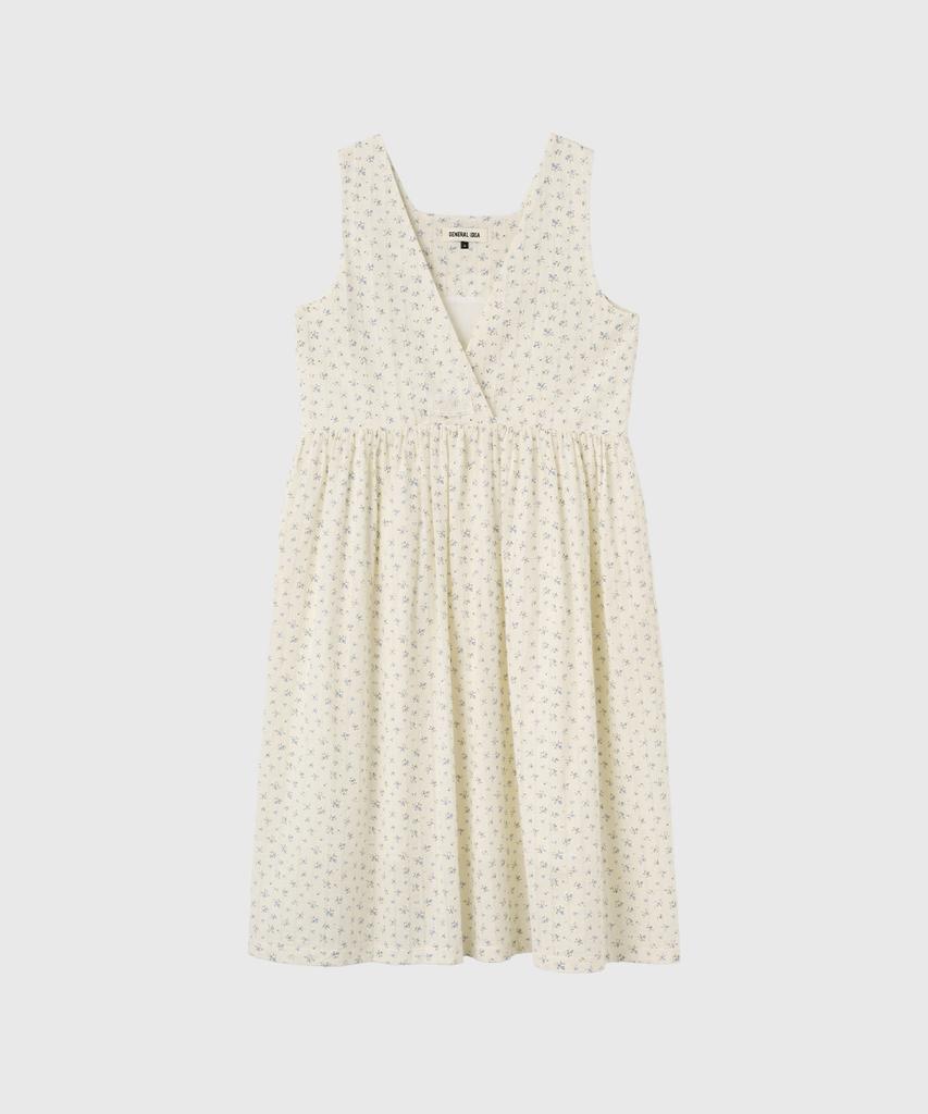 General Idea Loose Fit Sleeveless Floral Dress [Cream] / Gf2Lop517