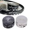 1Roll 500Cm Black White Print Tennis Racket Paddle Head Protection Tape Pu Stickers For Beach Pickleball Racket Sport Parts