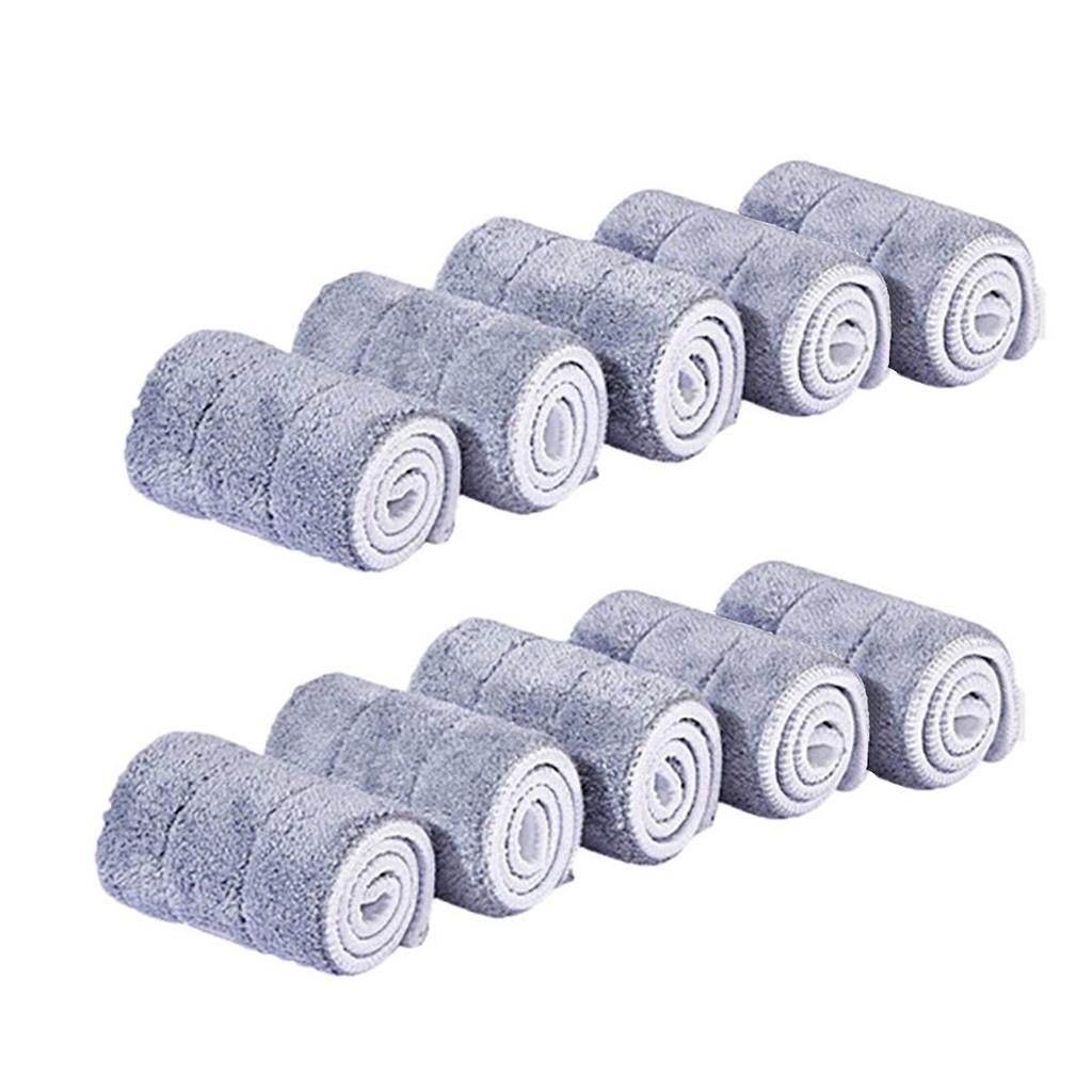 10pcs Microfiber Mop Cloth Practical Replacement Mop Cloth Household Flat Mop Head Cleaning Pad Dust Home Cleaning Tools