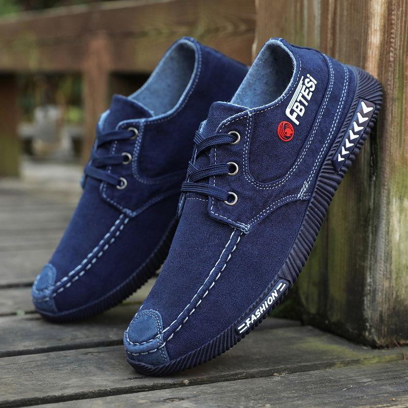 Spring Casual Men's Clearance Canvas Shoes Trend Old Beijing Cloth Shoes Korean Style Breathable Shoes