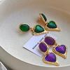 Vintage Heart Drop Earrings for Women Hyperbole Earring Party Jewelry Accessories Gift