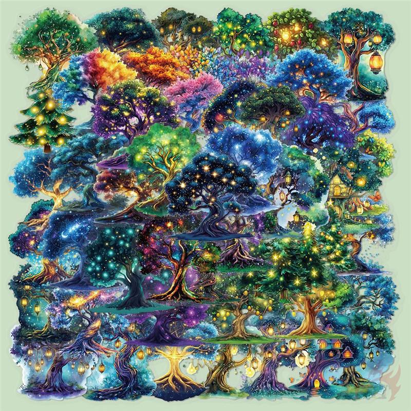 50Pcs/Set Magic Tree Series 01 PET Stickers Waterproof DIY Fashion Doodle Decals Stickers
