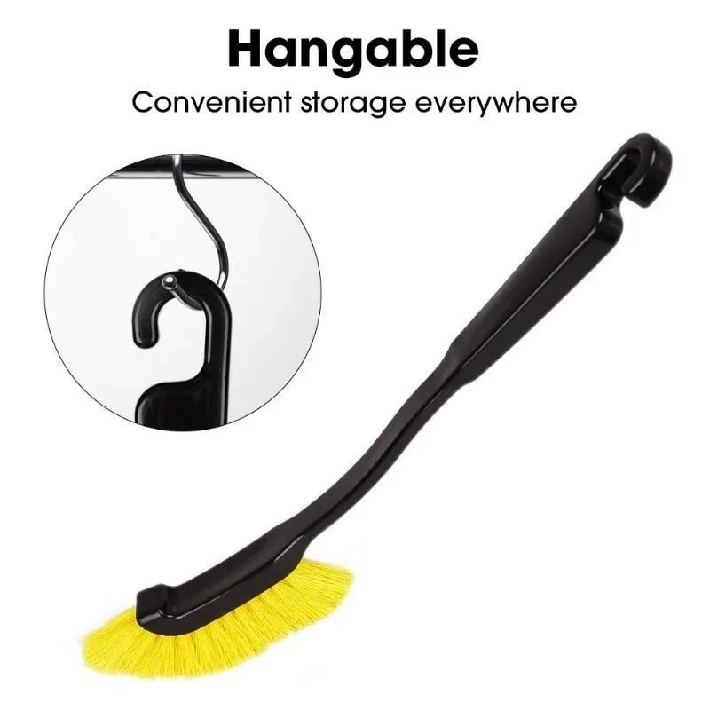 Βούρτσα Καθαρισμού Κενού με Μακριά Λαβή Βούρτσες Καθαρισμού με Σκληρές Τρίχες για Ζάντες Αυτοκινήτου, Ελαστικά, Ακτίνες, Αυλακώσεις Πλευρικών Τοιχωμάτων Ελαστικών Αυτοκινήτου, Βούρτσες Λεπτομερειών