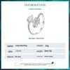 Avle Original Lucky Hand Ring - S925 Sterling Silver Platinum-Plated Open Ring Jewelry for Women