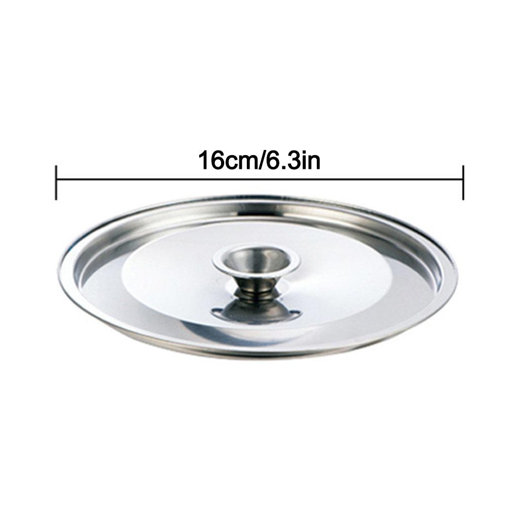 12-24cm Cookware Lid Reusable Flavoring Bucket Cover New Frying Pan Metal Lid
