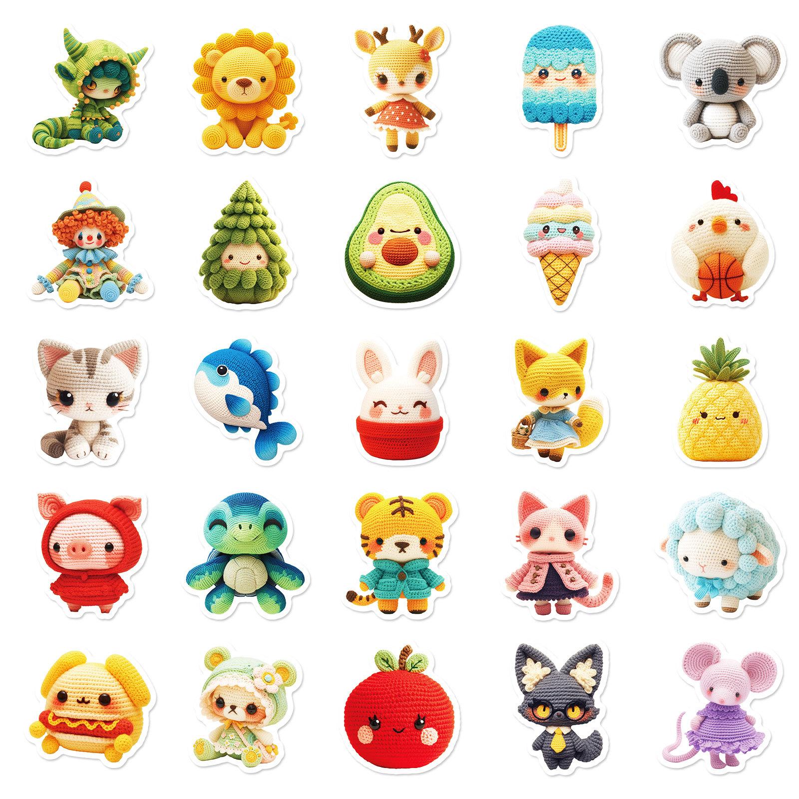 

50 Крючком Кукла Граффити Наклейки Харуко Интерактивные Бонусные Наклейки Украсить Багаж