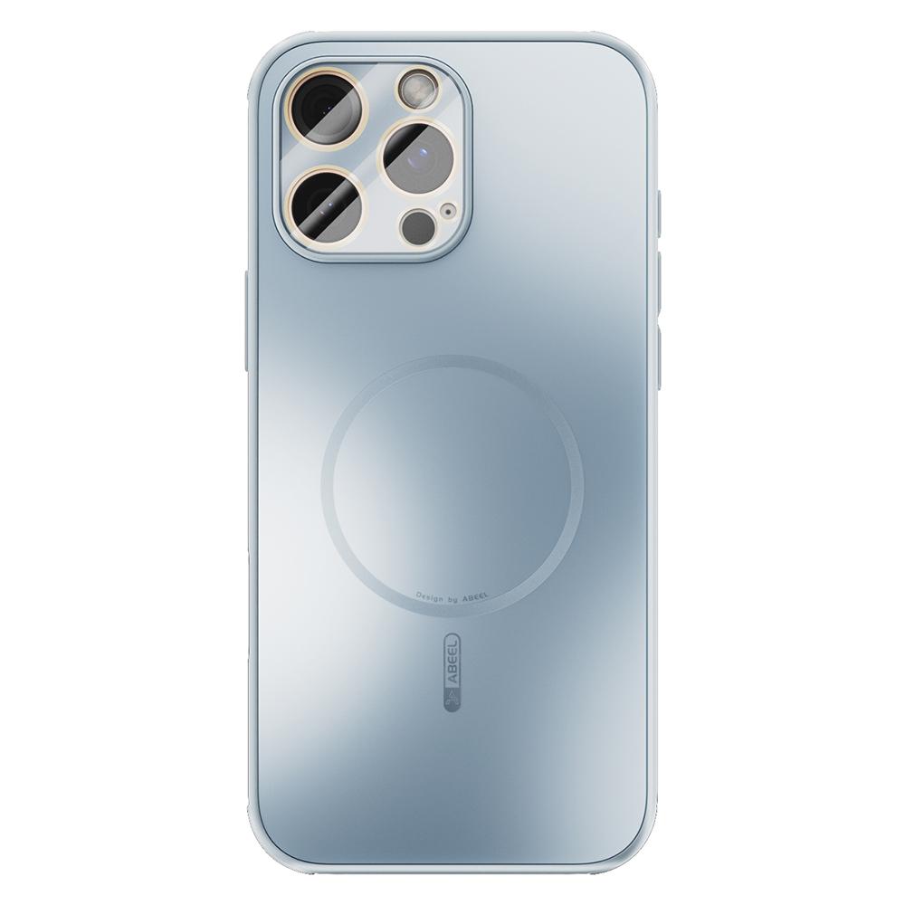 

ABEEL For iPhone 16 Pro Magnetic Case TPU PC Cooling Matte Phone Back Cover with Lens Film Baby Blue