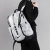 Nike Polyester Backpack Regular Unisex Silver Gray Casual