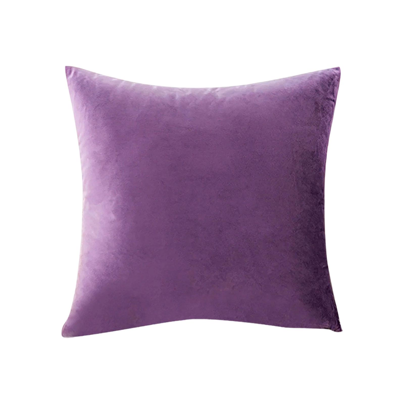 

Рождественские аксессуары: Мягкая, шелковистая бархатная квадратная декоративная наволочка, подушка для дивана, 18 дюймов X 18 дюймов, светло-пурпурная. One Size