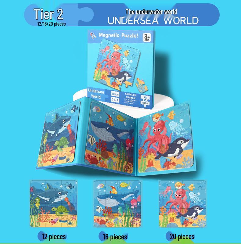 Magnetic Puzzle for Toddlers: Early Educational Toy for Ages 1-6, Boys & Girls