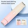 Women Electric Shaver Double Heads USB Rechargeable Waterproof Portable Face Body Bikini Area Arm Leg Hair Removal Epilator Razor Trimmer