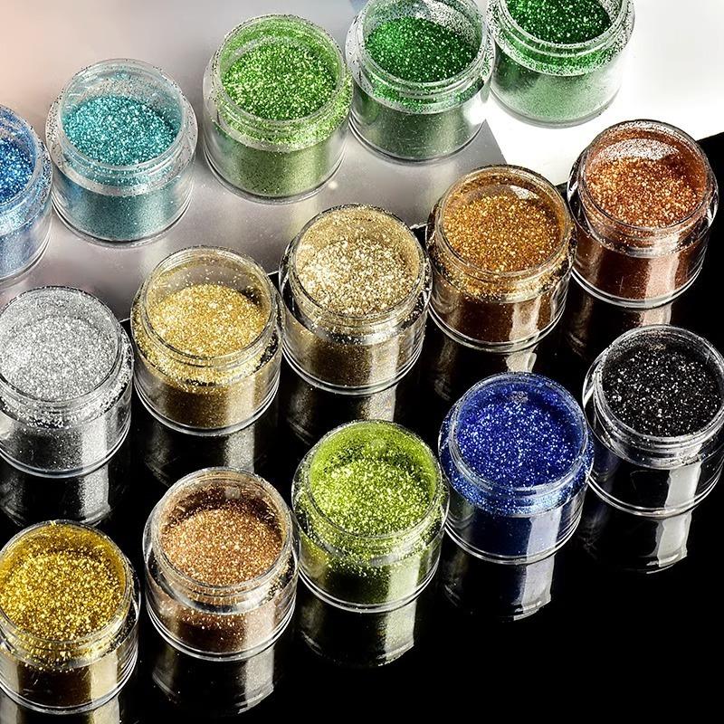 Fine Glitter Powder DIY Material Glitter Crystal Drop Glue AB Mold Resin UV Glue Flow Sand Filling Material Scallion Powder