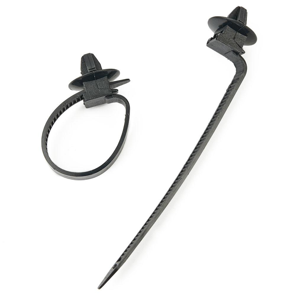50pcs Self-locking Plastic Nylon Cable Tie Nylon Cable Tie Wrap Fixed Fastener Clips Car Hose Fastening Zip Strap Kit