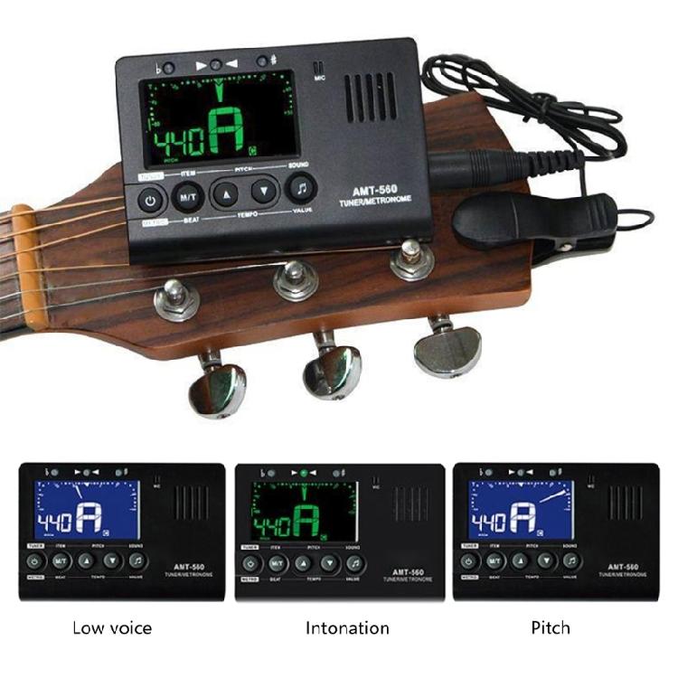 Digital Metronome Tuner Electronics Metronome Guitar Tuner Musical Tool Tone Generator for All Instruments Enduring