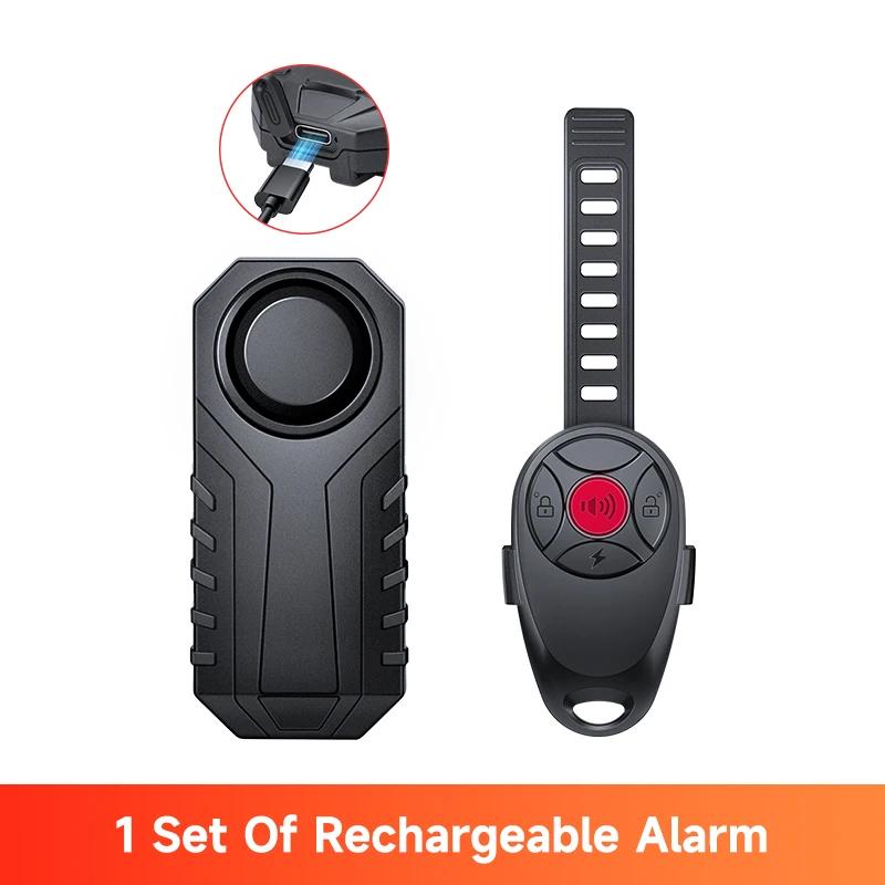 Fietsalarm 113dB Anti-diefstal Draadloze Vibratie Afstandsbediening Fiets Motorfiets Alarmen Huis Buiten Beveiligingsbescherming