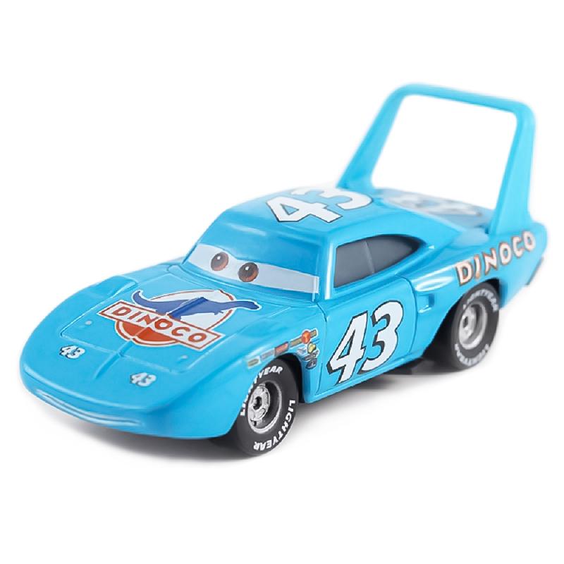 Cars Disney Pixar Lightning McQueen Sally Chick Hicks The King 1:55 Diecast Vehicle Metal Alloy Car Boy Kid Toys Christmas Gift