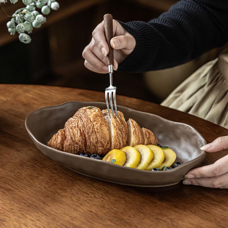 Deo Starlight Irregular Ceramic Serving Bowl