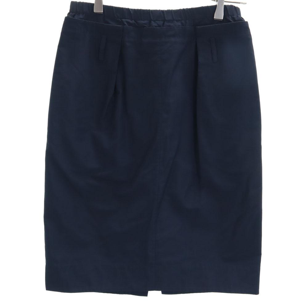 

JIL SANDER made in Italy Midi length skirt 32 Navy Waist rubber Women Used