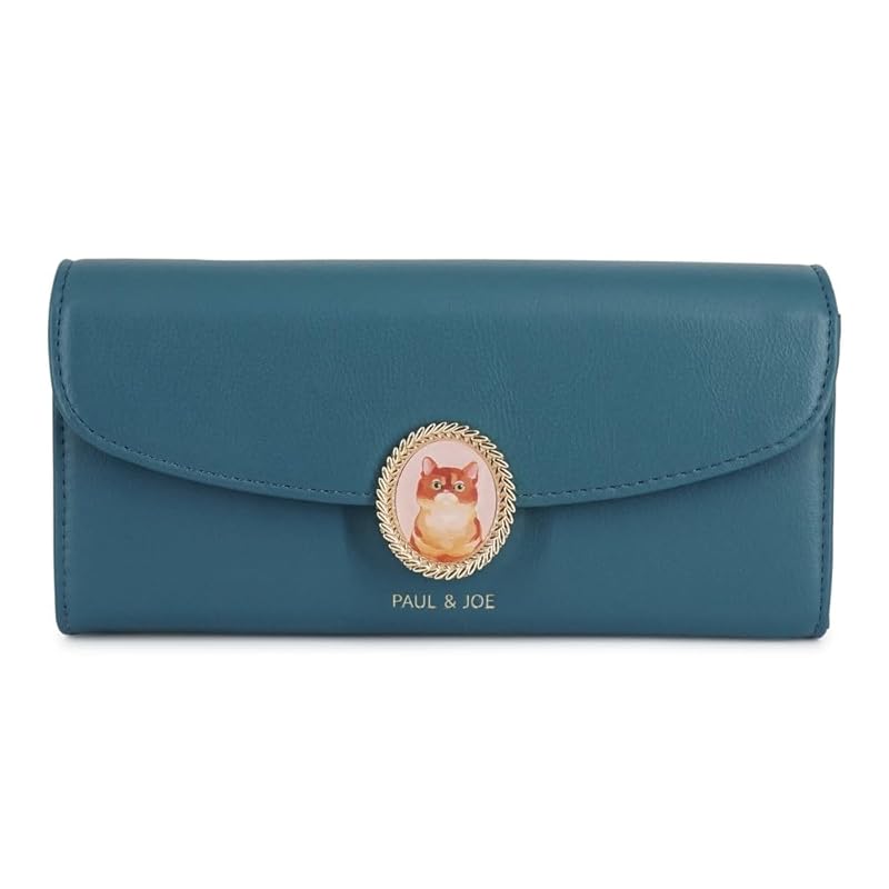 

[Paul & Joe] [Paul and Joe] ACCESSOIRES (Paul & Joe Axesova) Cover long wallet PJA-W1171 cat brooch green FREE