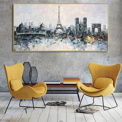 Frankreich, Paris, Eiffelturm, abstrakte Graffiti-Kunst, Leinwandgemälde, Straße, berühmte Landschaft, Aquarell, Poster, Drucke, Wandbild für Wohnzimmer, Heimdekoration