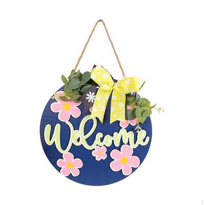 Spring Welcome Wooden Hanging Sign Porch Decor Rustic Wood Wall Art Decoration for