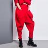 Personalized Haran Pants Women's Loose Fit Trousers with Elastic Waist, Versatile Trendy Long Pants for Women
