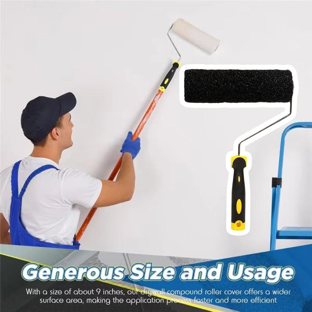 Smooth Plastering Painting Roller Set Comfortable Handle Compound Roller Texture Roller Homeowners