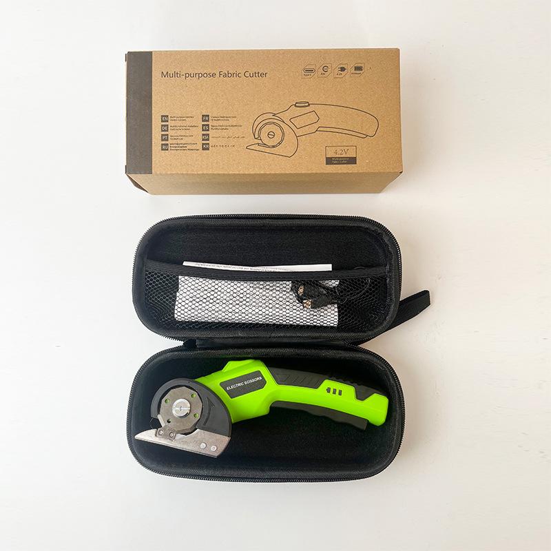 4.2V Electric Handheld Round Knife for Trimming and Cutting Fabric, Carpet, and Leather.