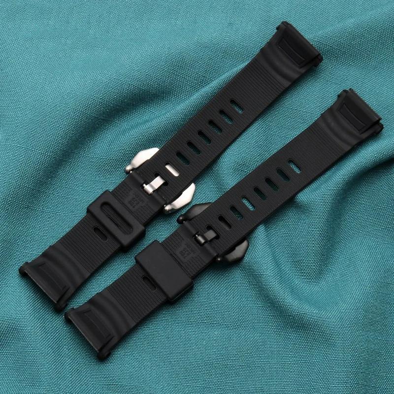 Silikon-Gummi-Uhrenarmband für Casio 3206 3135 PRG-130Y PRW-1500 PRW-1500Y Spezielles Armband PROTREK 26*18mm Herren-Uhrenarmband Armband