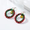 1Pair Christmas Tree Wreath Earrings Bell Xmas Dangle Earrings Fashion Christmas Earrings  Girls