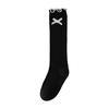 Girls White Bow Ruffle Knee High Socks Soft Lace Long Stockings Cute Spring Summer School Children Socks