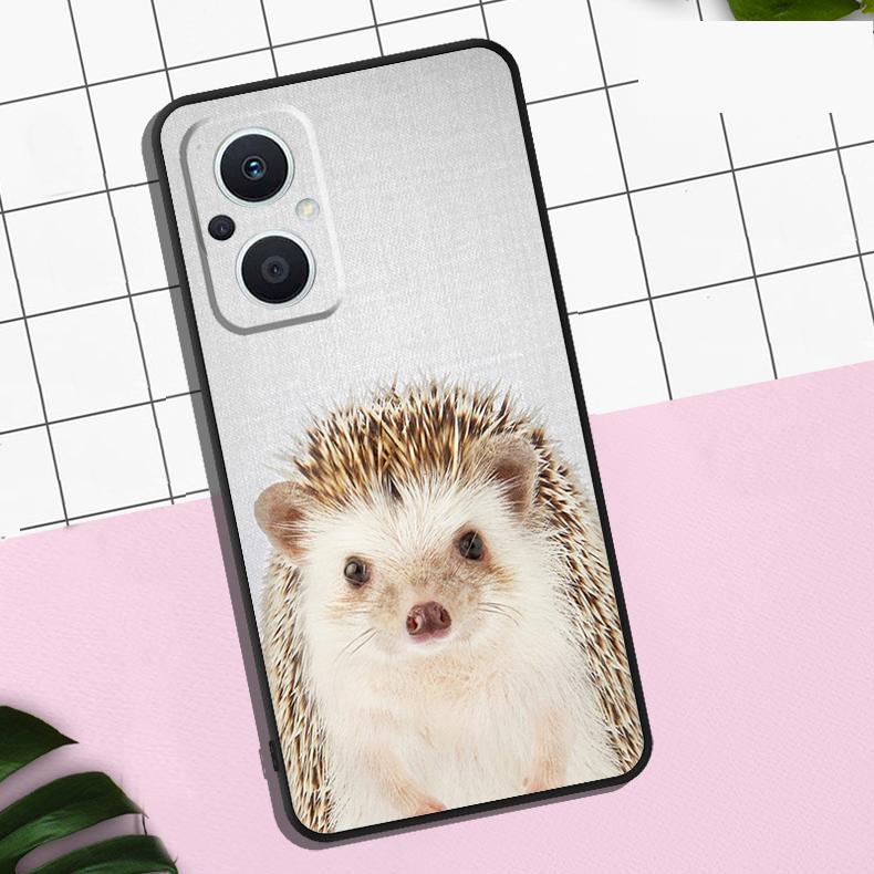 Animal Hedgehog Case For OPPO Reno 7 8 10 11 12 13 Pro 13F 12F 11F 8T OPPO Find X8 Pro X6 X3 X5 Lite Cover