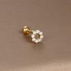 1PC 316L Stainless Steel Mini Zircon Cartilage Piercing Stud Earring For Women Girl Helix Tragus Body Zircon Statement