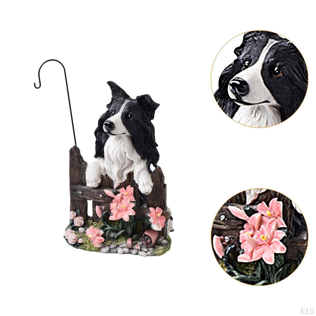 Decorative Animal Sculpture Outdoor Figurine Dog Ornament for Lawn, Patio ,Garden, Yard
