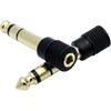 Chadou Audio Adapter 6.35mm (1/4 inch) Male to 3.5mm (1/8 inch) Female Stereo Headphone Connector Gold Plated, 2 Pack