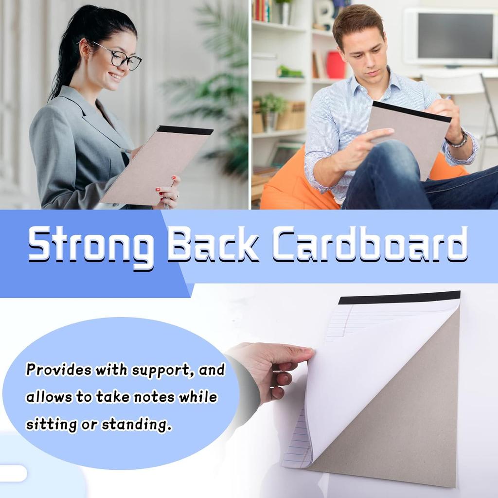 2 Pack Legal Pads Refills Note Pads, Writing Pads 8.5 x 11 Inches, Memo Pads Lined Writing Note Pads, Letter Size Legal Pad Wide Ruled Lined Pads