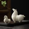 Elegant Creative Ru Ware Ceramic Horse Tea Pet – Tang Dynasty-Inspired Home Ornament and Souvenir Gift.