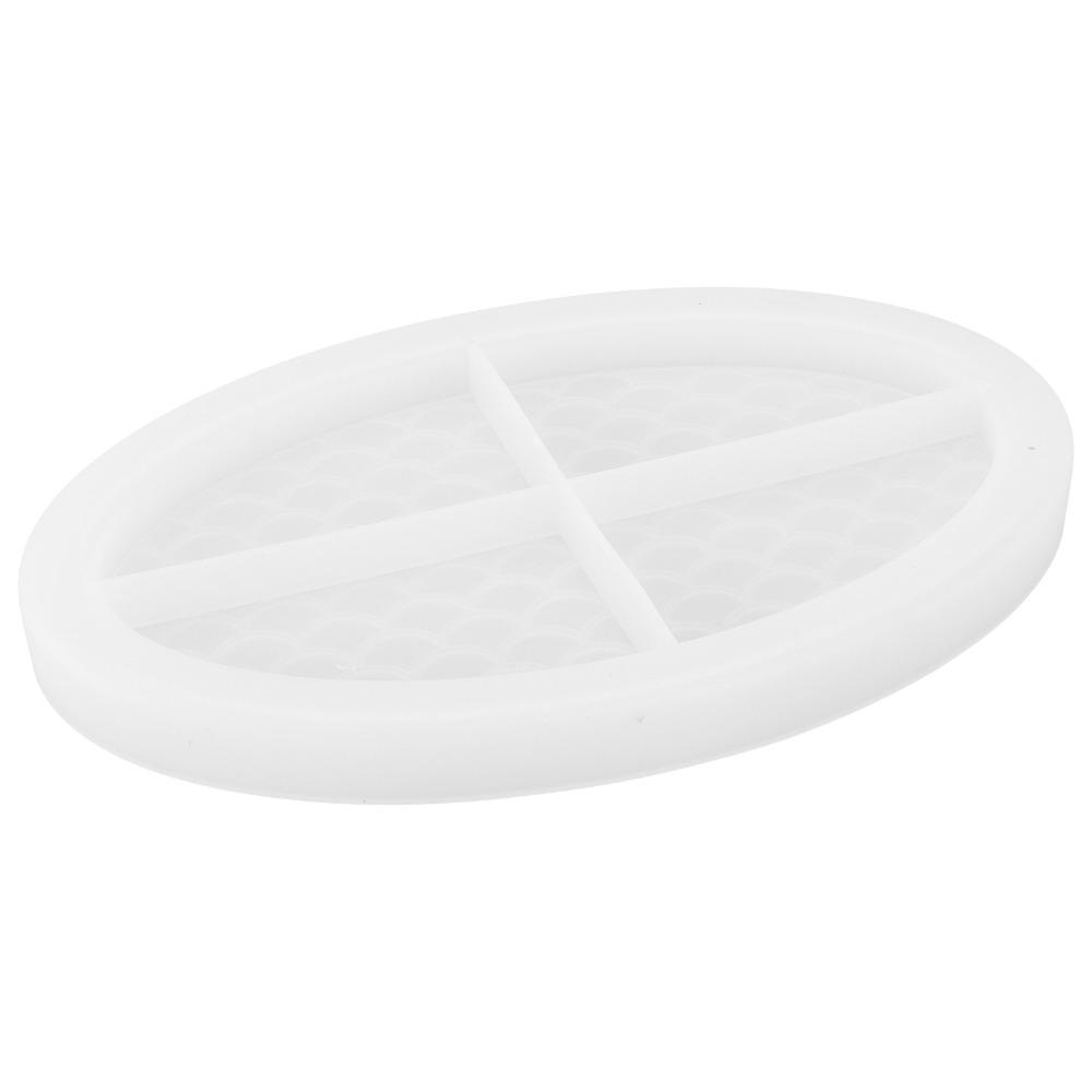 Fish Scale Design Epoxy Resin Casting Mold Easily Demold Fruit Tray Mold  Makeup Container