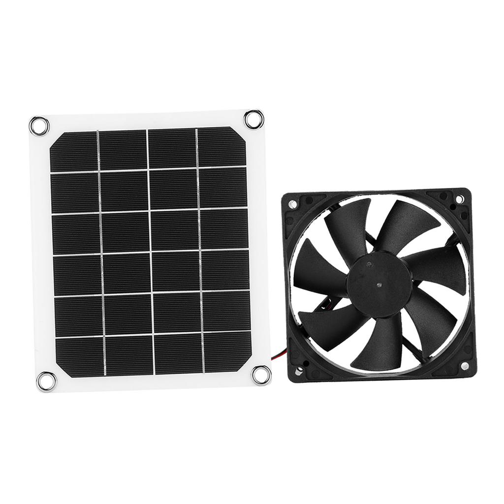 6V 10W Outdoor Solar Power Panel Abluftventilator USB-Aufladung für Gewächshaus Hühnerstall