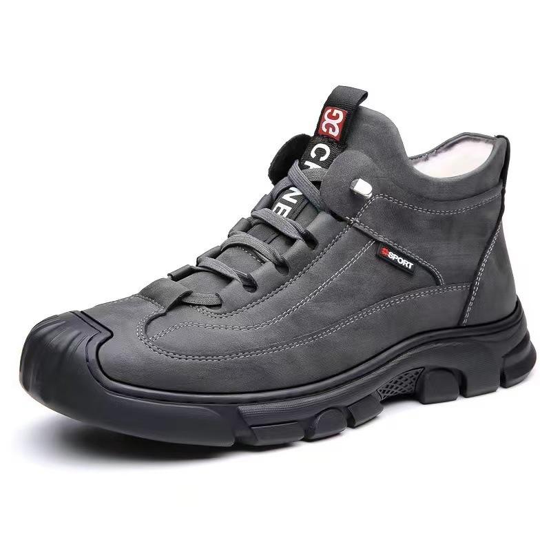 Cotton shoes autumn and winter new velvet warm and cold shoes trendy outdoor casual cotton shoes